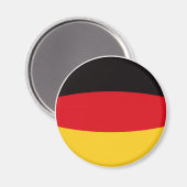 Flagge Deutschlands Magnet (Vorderseite/Rückseite)