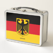 Flagge Deutschlands Metall Brotdose (Vorderseite)