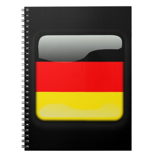 Flagge Deutschlands Notizblock (Vorderseite)