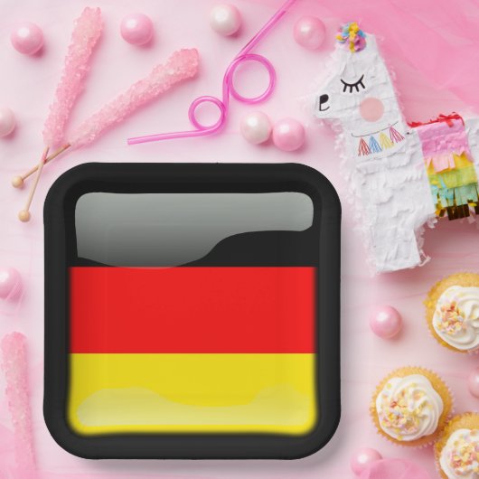 Flagge Deutschlands Pappteller (Party)