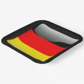 Flagge Deutschlands Pappteller (Gewinkelt)