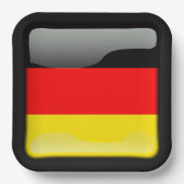 Flagge Deutschlands Pappteller (Vorderseite)