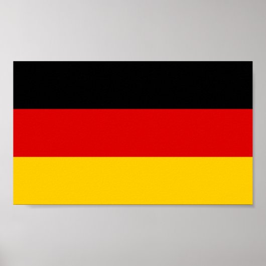 Flagge Deutschlands Poster (Vorne)