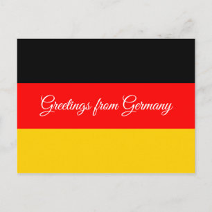 Flagge Deutschlands Postkarte