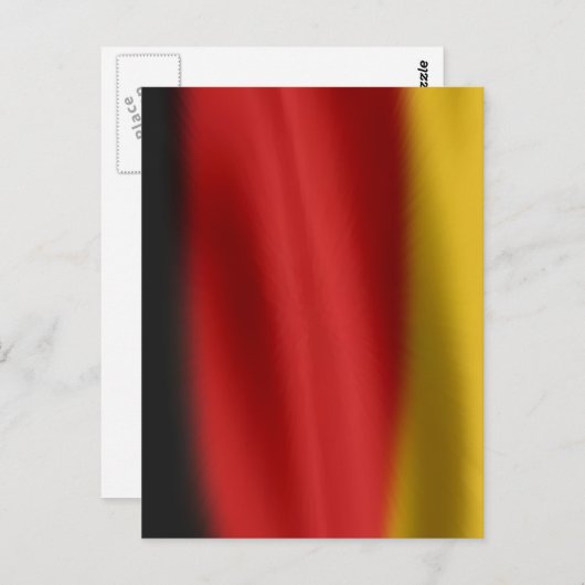Flagge Deutschlands Postkarte (Vorne/Hinten)
