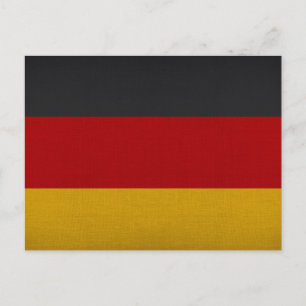 Flagge Deutschlands Postkarte