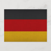 Flagge Deutschlands Postkarte (Vorderseite)