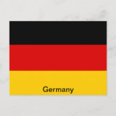 Flagge Deutschlands Postkarte (Vorderseite)
