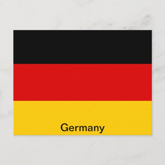 Flagge Deutschlands Postkarte (Vorderseite)