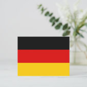 Flagge Deutschlands Postkarte (Stehend Vorderseite)