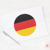 Flagge Deutschlands Runder Aufkleber (Umschlag)