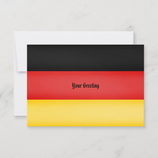 Flagge Deutschlands Schwarz Rot Gold Personalisier Einladung (Vorderseite)