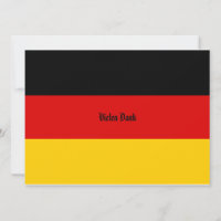 Flagge Deutschlands Schwarz Rot Gold Personalisier