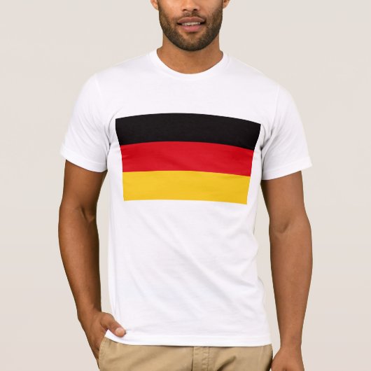 Flagge Deutschlands T-Shirt (Vorderseite)