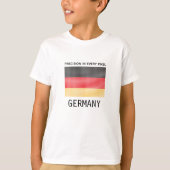 Flagge Deutschlands T-Shirt (Vorderseite)