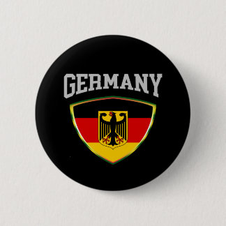 Flagge Deutschlands und Emblem Button