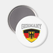 Flagge Deutschlands und Emblem Magnet (Vorderseite/Rückseite)