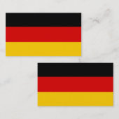 Flagge Deutschlands Visitenkarten Visitenkarte (Vorne/Hinten)