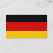 Flagge Deutschlands Visitenkarten Visitenkarte (Rückseite)