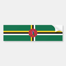 Flagge Dominicas Autoaufkleber