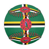 Flagge Dominicas Baseball (Rückseite)