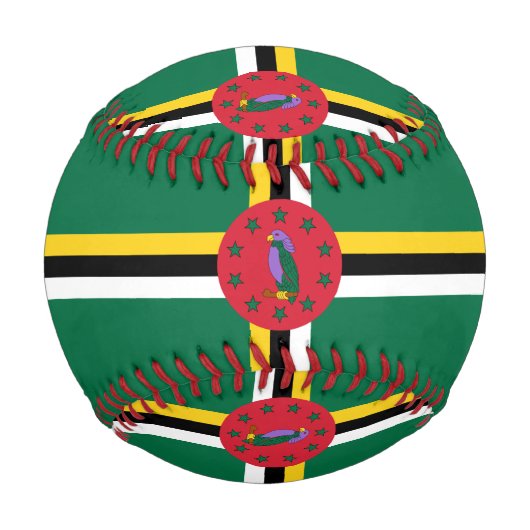Flagge Dominicas Baseball (Vorderseite)