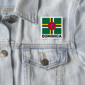 Flagge Dominicas Button (Beispiel)