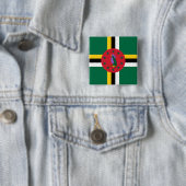 Flagge Dominicas Button (Beispiel)