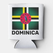 Flagge Dominicas Dosenkühler (Vorderseite)