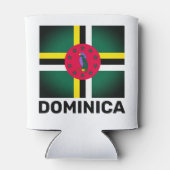 Flagge Dominicas Dosenkühler (Rückseite)