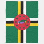 Flagge Dominicas Fleecedecke (Vorderseite)
