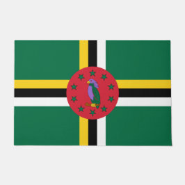 Flagge Dominicas Fußmatte