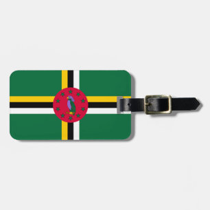Flagge Dominicas Gepäckanhänger