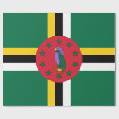 Flagge Dominicas Geschenkpapier (Flach)