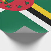 Flagge Dominicas Geschenkpapier (Ecke)
