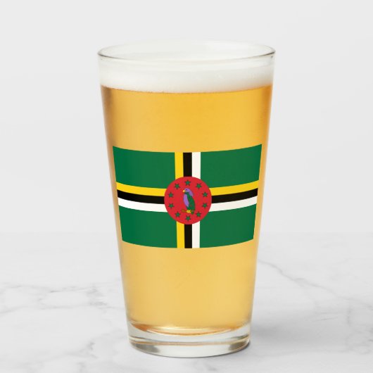 Flagge Dominicas Glas (Vorne (Gefüllt))