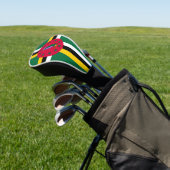 Flagge Dominicas Golf Headcover (In SItu)