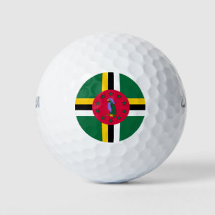 Flagge Dominicas Golfball