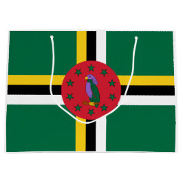 Flagge Dominicas Große Geschenktüte