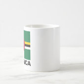 Flagge Dominicas Kaffeetasse (Mittel)