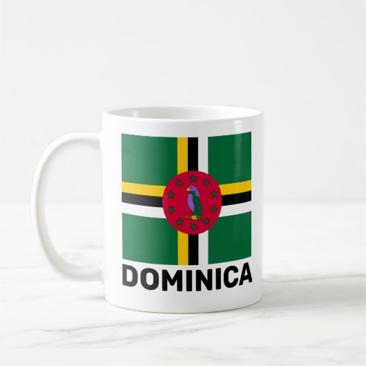 Flagge Dominicas Kaffeetasse (Links)