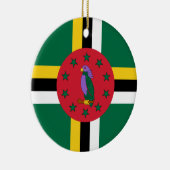 Flagge Dominicas Keramik Ornament (Rechts)