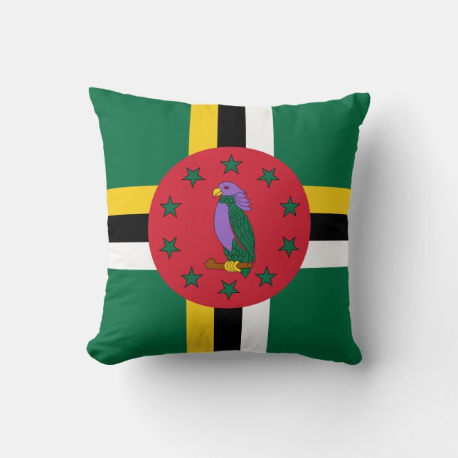 Flagge Dominicas Kissen (Vorderseite)