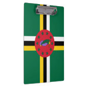 Flagge Dominicas Klemmbrett (Rechts)