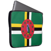 Flagge Dominicas Laptopschutzhülle (Vorne Rechts)