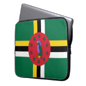 Flagge Dominicas Laptopschutzhülle (Vorderseite Links)