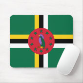 Flagge Dominicas Mousepad (Mit Mouse)