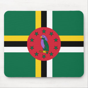 Flagge Dominicas Mousepad