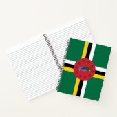 Flagge Dominicas Notizblock (Innenseite)