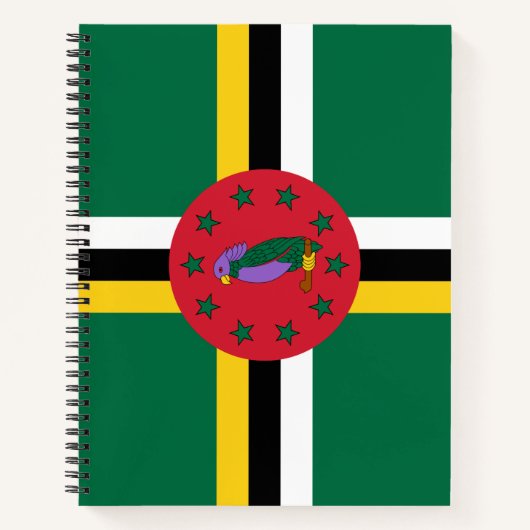 Flagge Dominicas Notizblock (Vorderseite)